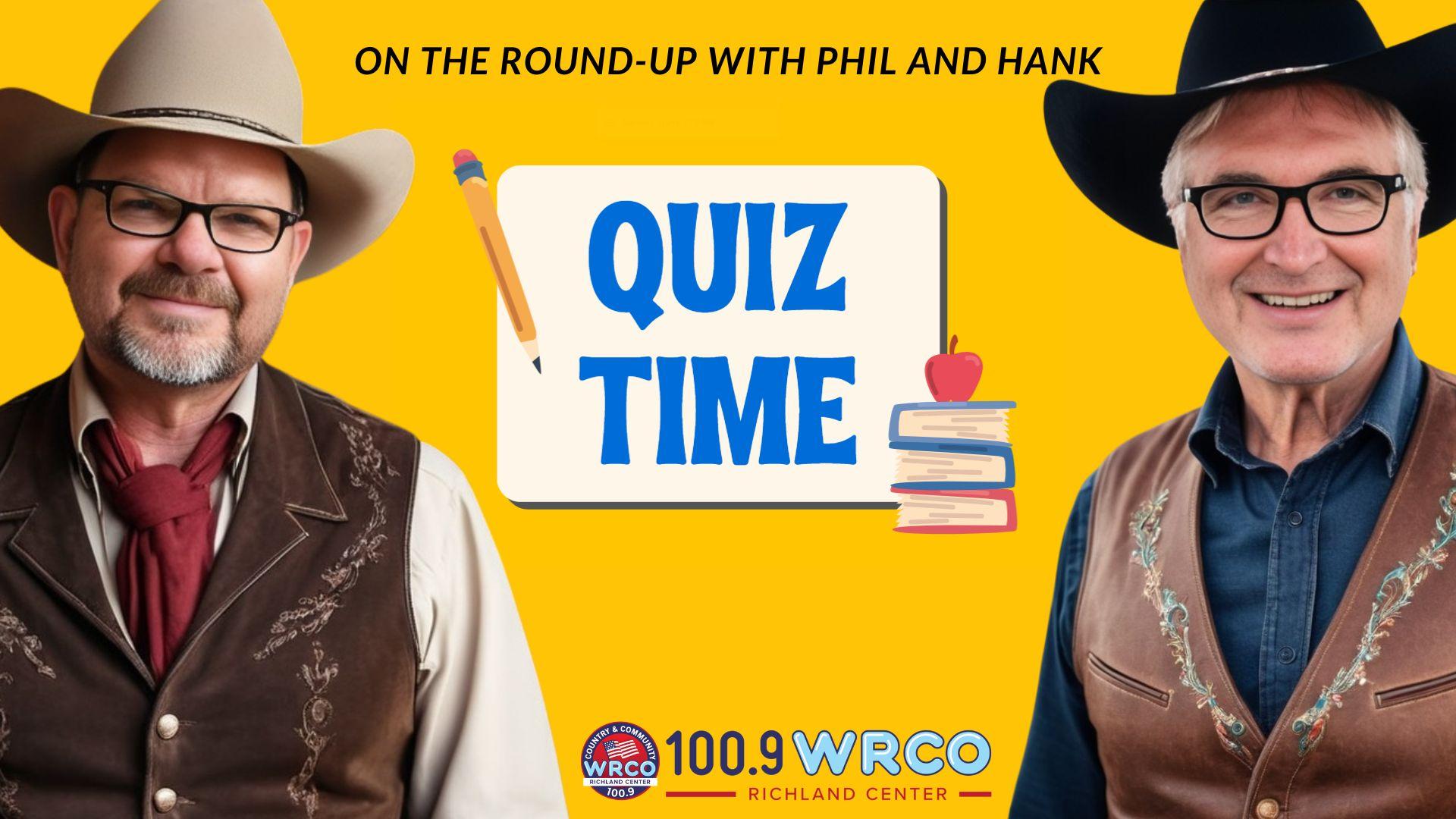 It’s quiz day at WRCO