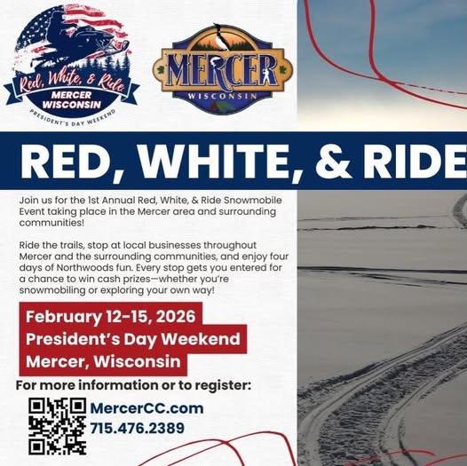 Red, White and Ride in Mercer