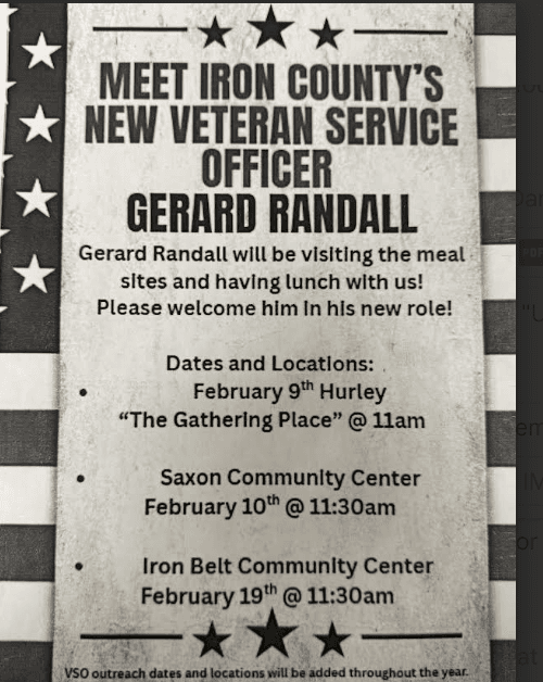 Meet Iron County's New Veterans Service Officer