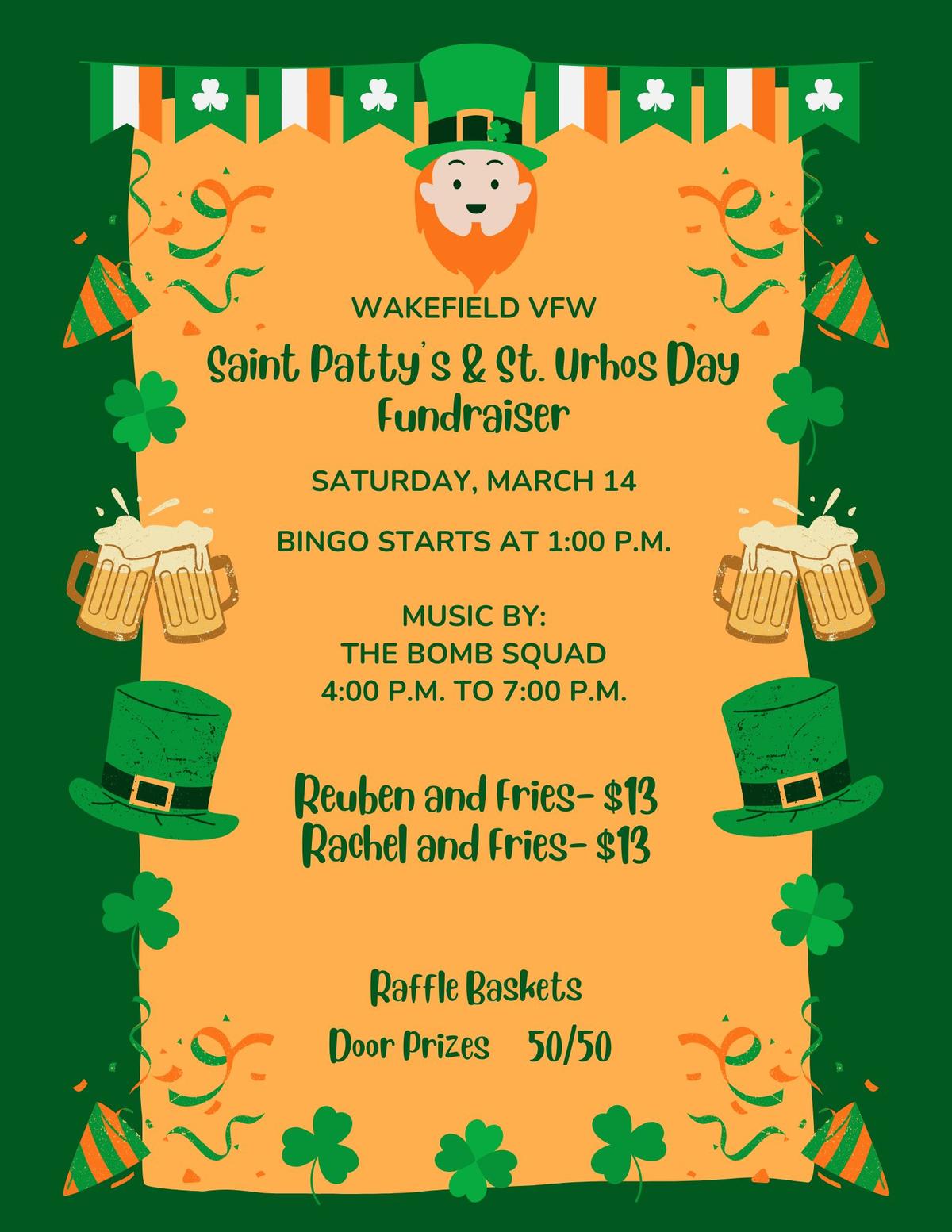 St. Patty’s & St. Urho’s Day Fundraiser
