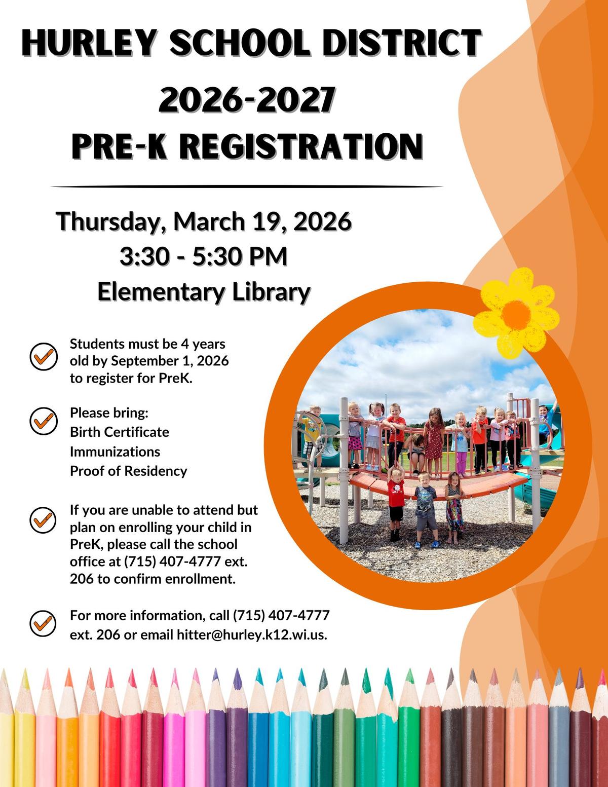 Hurley Pre-K PreRegistration
