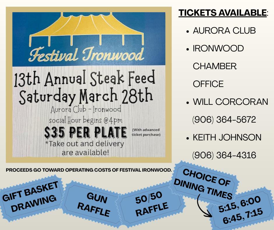 Festival Ironwood Steak Feed
