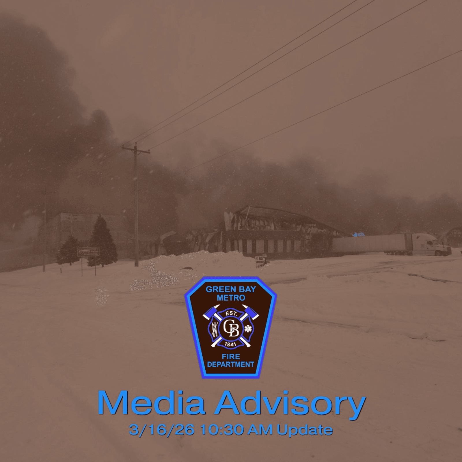 Firefighters battle blizzard to fight massive fire in Green Bay